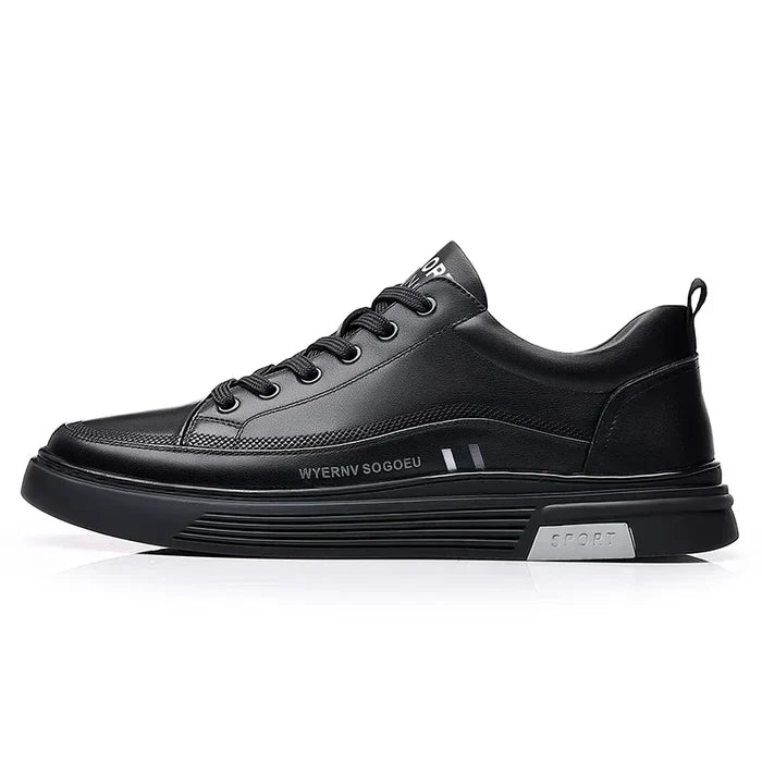 Leganz - Lässige Leder-Sneaker im flachen Sportstil