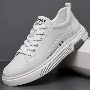 Leganz - Lässige Leder-Sneaker im flachen Sportstil