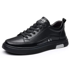 Leganz - Lässige Leder-Sneaker im flachen Sportstil