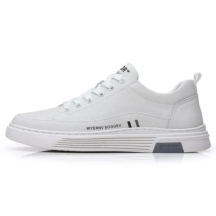 Leganz - Lässige Leder-Sneaker im flachen Sportstil